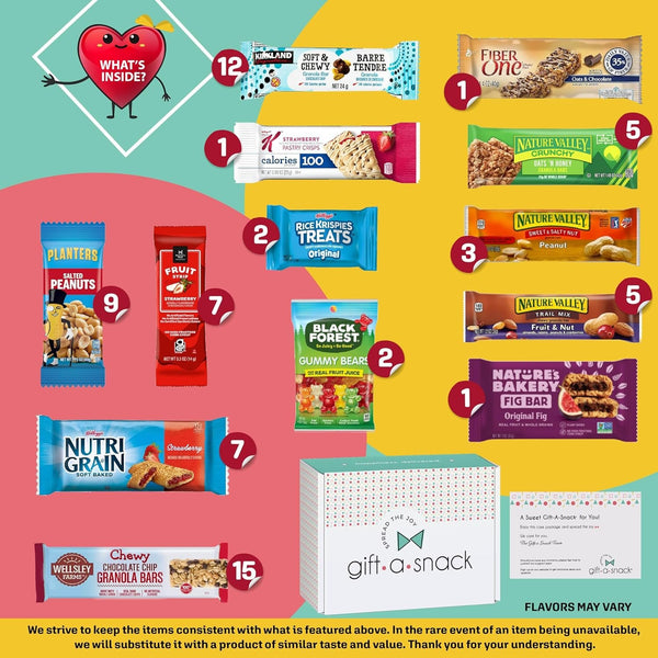 Healthy Gift A Snack (70 Count) Bar Snack Box
