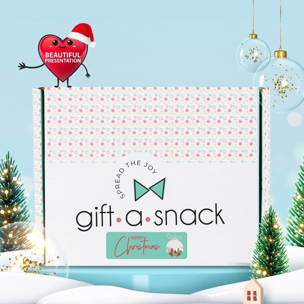 Christmas Pre-filled Holiday Snack Box + Greeting Card (60 Count)