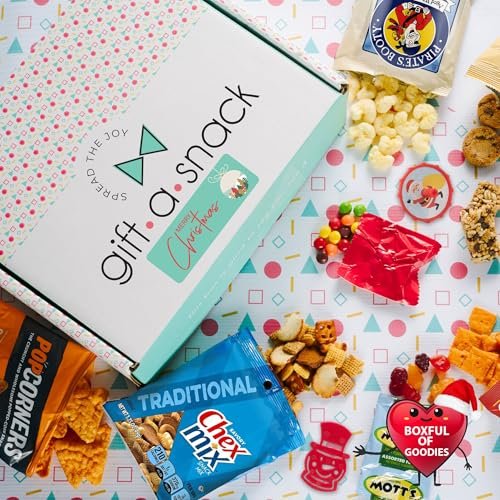 Christmas Pre-filled Holiday Snack Box + Greeting Card (45 Count)