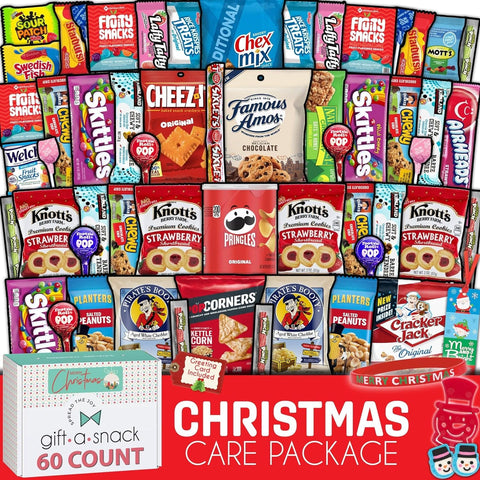 Holiday Christmas Snack Box (60 Count)